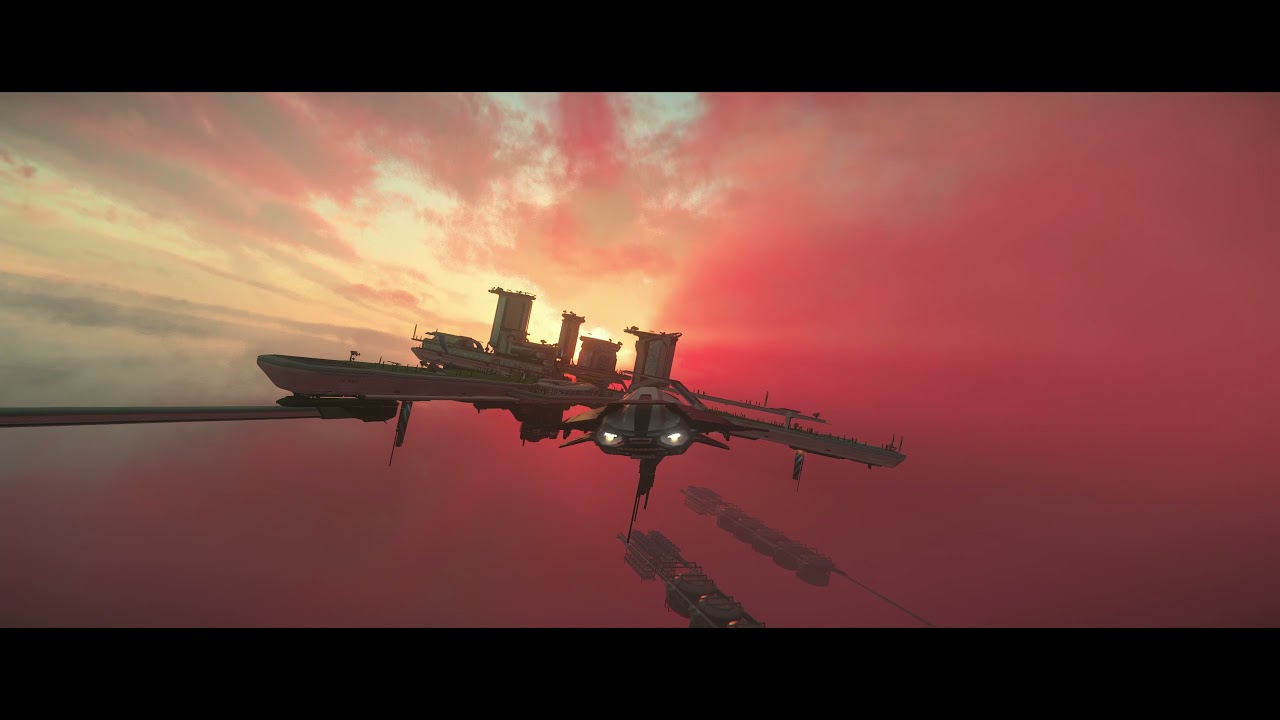 Star Citizen - Orison Cinematic Sunset Flight - Mind Blowing Scale!