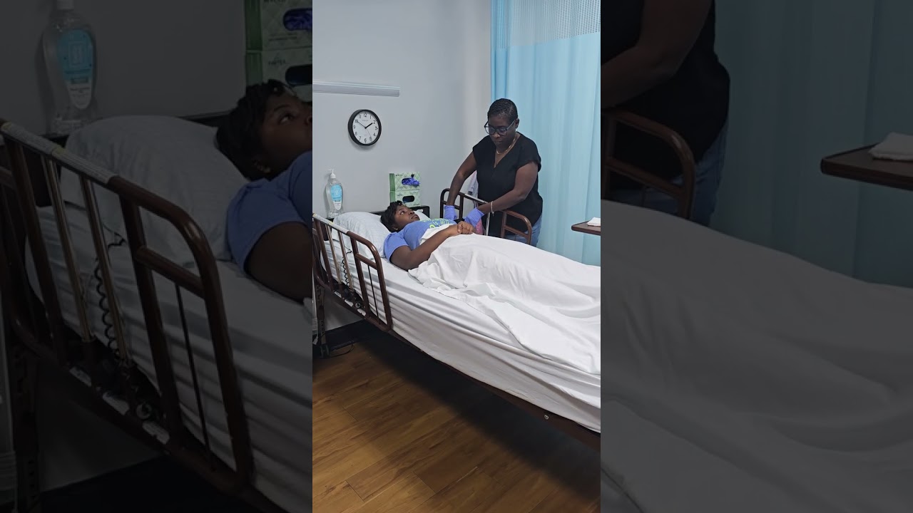 Assisting with bedpan