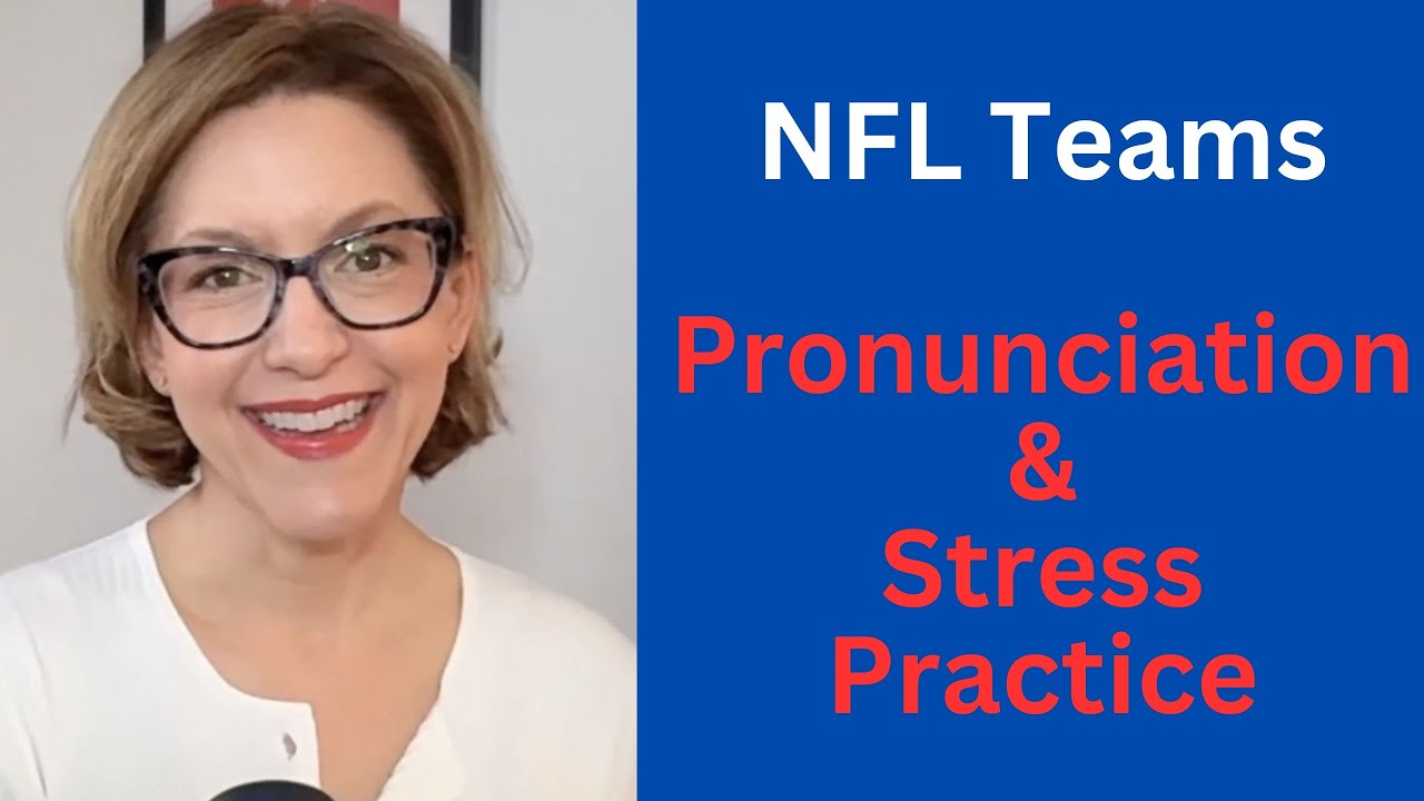 NFL Teams 🏈 Learn to Pronounce Stress Patterns 🇺🇸 American Football English Pronunciation