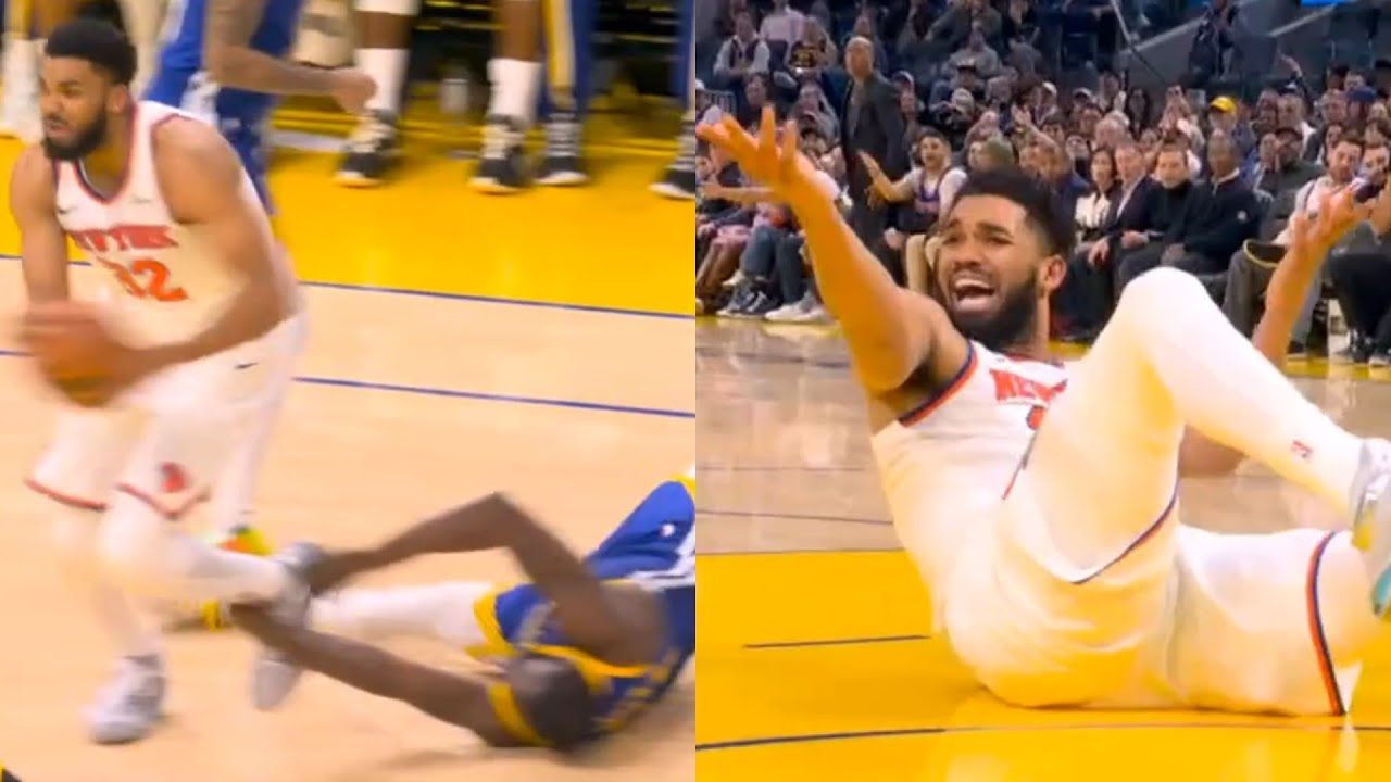 Draymond Green gets flagrant foul for tripping Karl Anthony Towns 😬