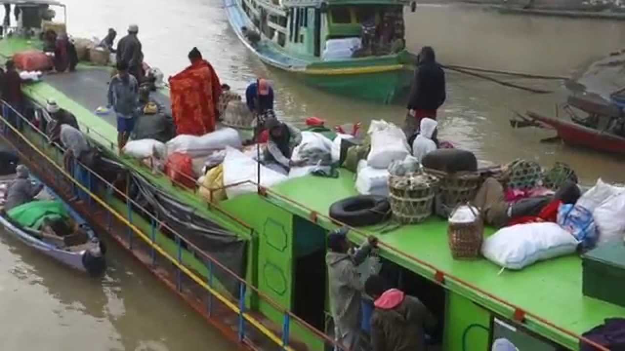 Boat Stop At Kalaywa Upper Chindwin River