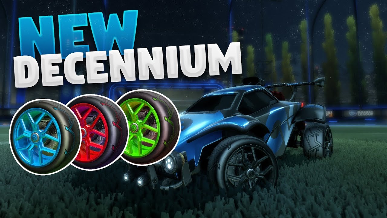 ALL Painted 'Decennium' Wheels From The Rocket League Fan Rewards