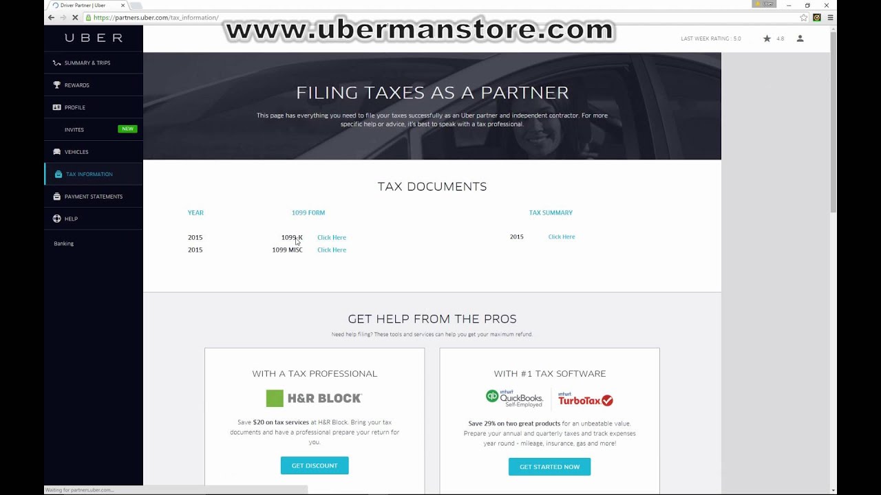 Uber Taxes 2015 - 1099s  are Here!!!!