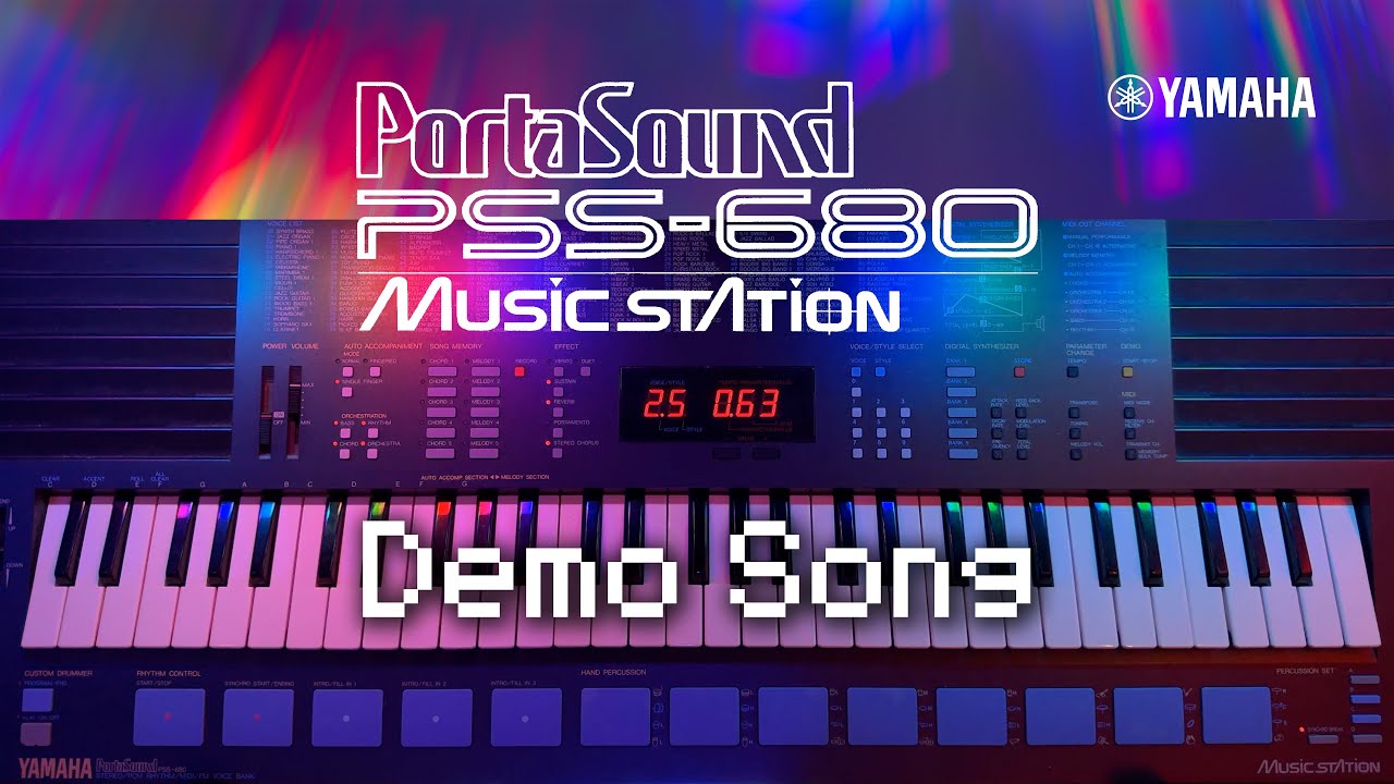 Yamaha PSS-680 demo song - 1988 PortaSound MusicStation FM synthesizer
