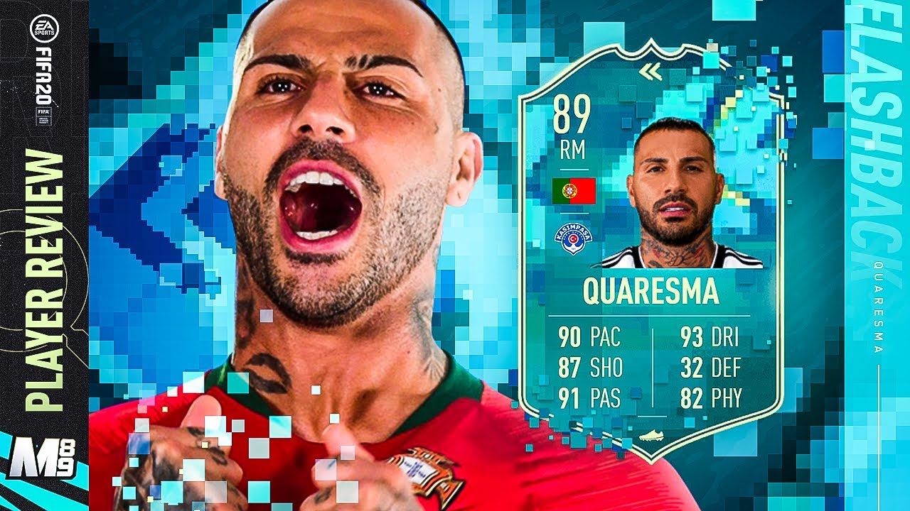 FLASHBACK QUARESMA PLAYER REVIEW | 89 FLASHBACK QUARESMA REVIEW | FIFA 20 Ultimate Team