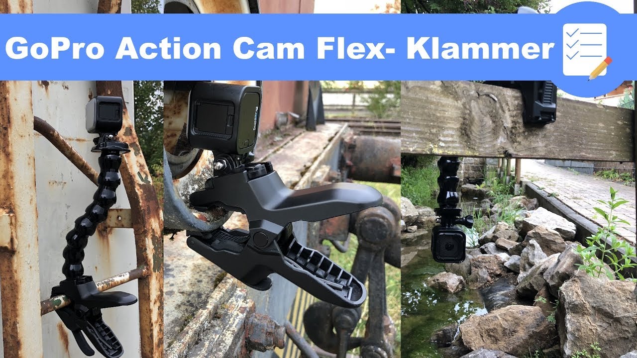 GoPro Action Cam in Sekunden befestigen - Jaws Flex-Klemme - Test - deutsch
