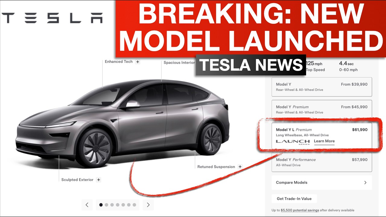 BREAKING: New Tesla Model Y L Launches - Details are Quite Surprising!!
