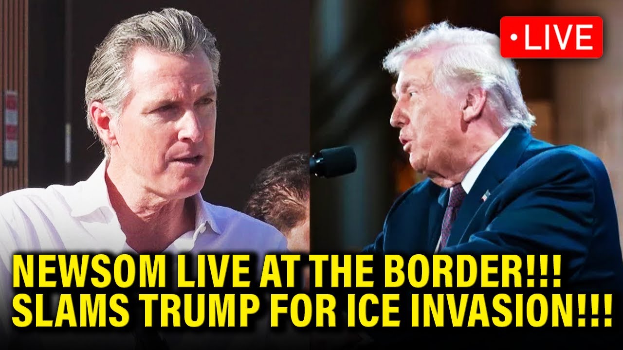 LIVE: Newsom HOLD MAJOR PRESSER at BORDER!!!