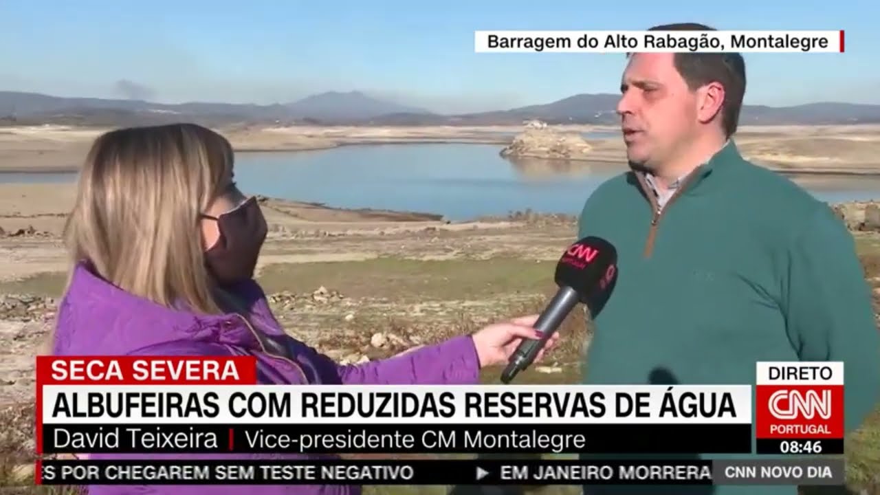 VILARINHO DE NEGR&Otilde;ES | POUCA &Aacute;GUA NO ALTO RABAG&Atilde;O - CNN (DIRETO)