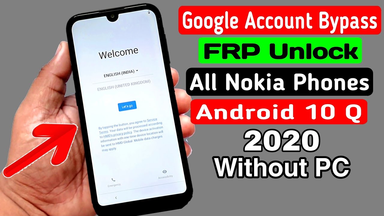 All Nokia ANDROID 10 Q FRP Unlock/ Google Account Bypass || 2020 (Without PC)