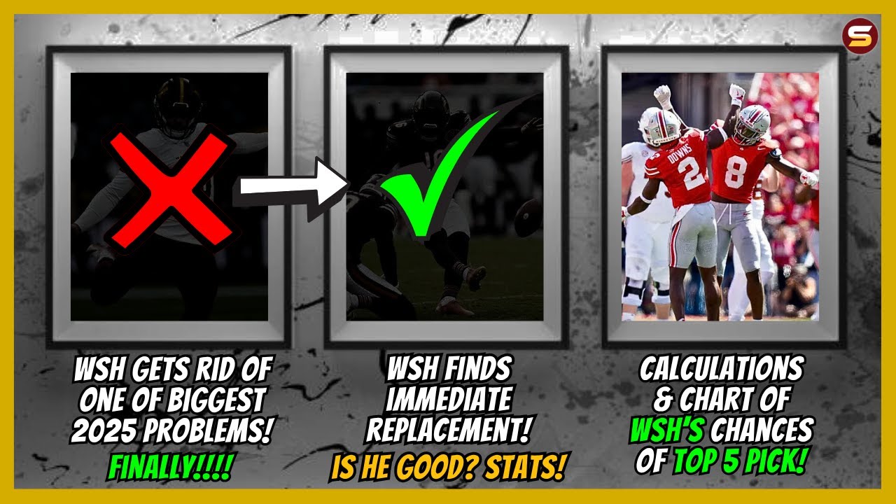 🚨WSH FINALLY Gets Rid Of A BIG 2025 PROBLEM! + Signs Replacement! | 📈WSH's Chances of Top 5 Pick!