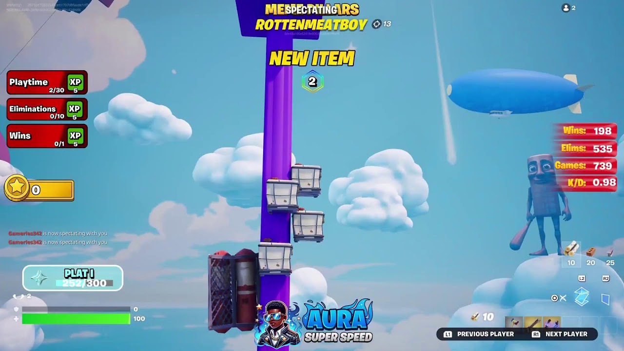 Playing Fortnite