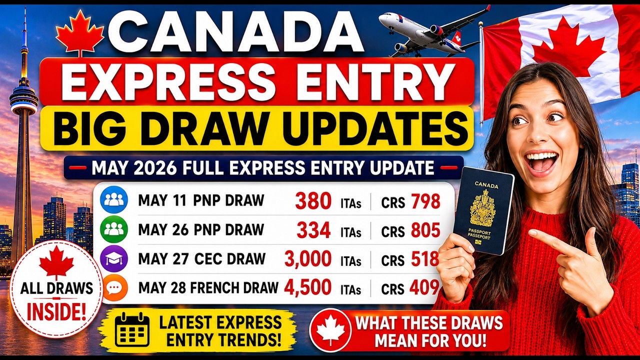 Canada Express Entry BIG Draw Updates | May 2026 Full Express Entry Update