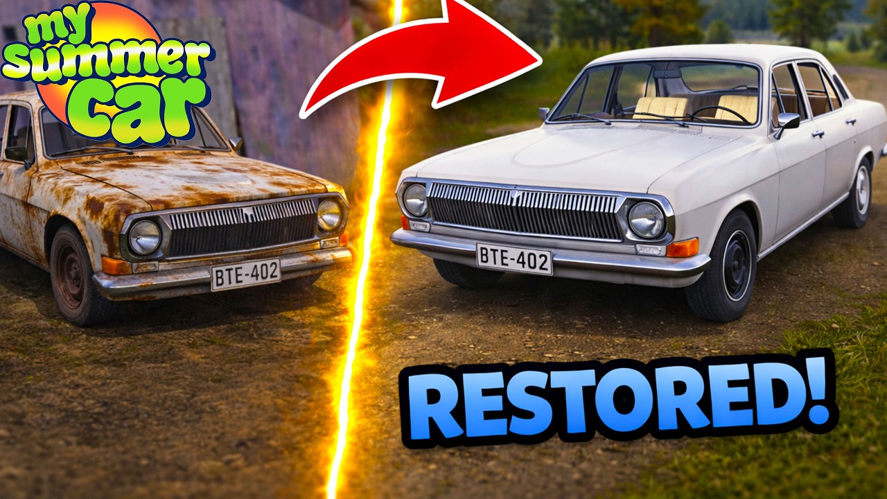 I FOUND AND RESTORED AN OLD GAZ 24 VOLGA - My Summer Car