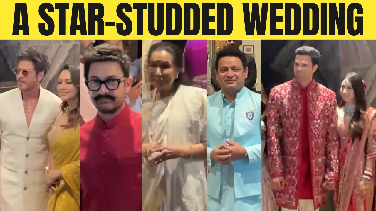 SRK, Aamir Khan, Asha Bhosle, Piyush Chawla & Pragyan Ojha attend Arjun Tendulkar&rsquo;s wedding