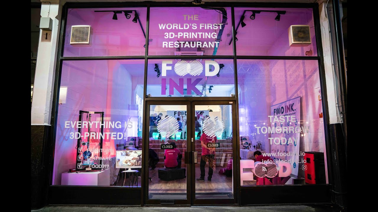 London Launch of Food Ink - The World's First 3D-Printing Restaurant