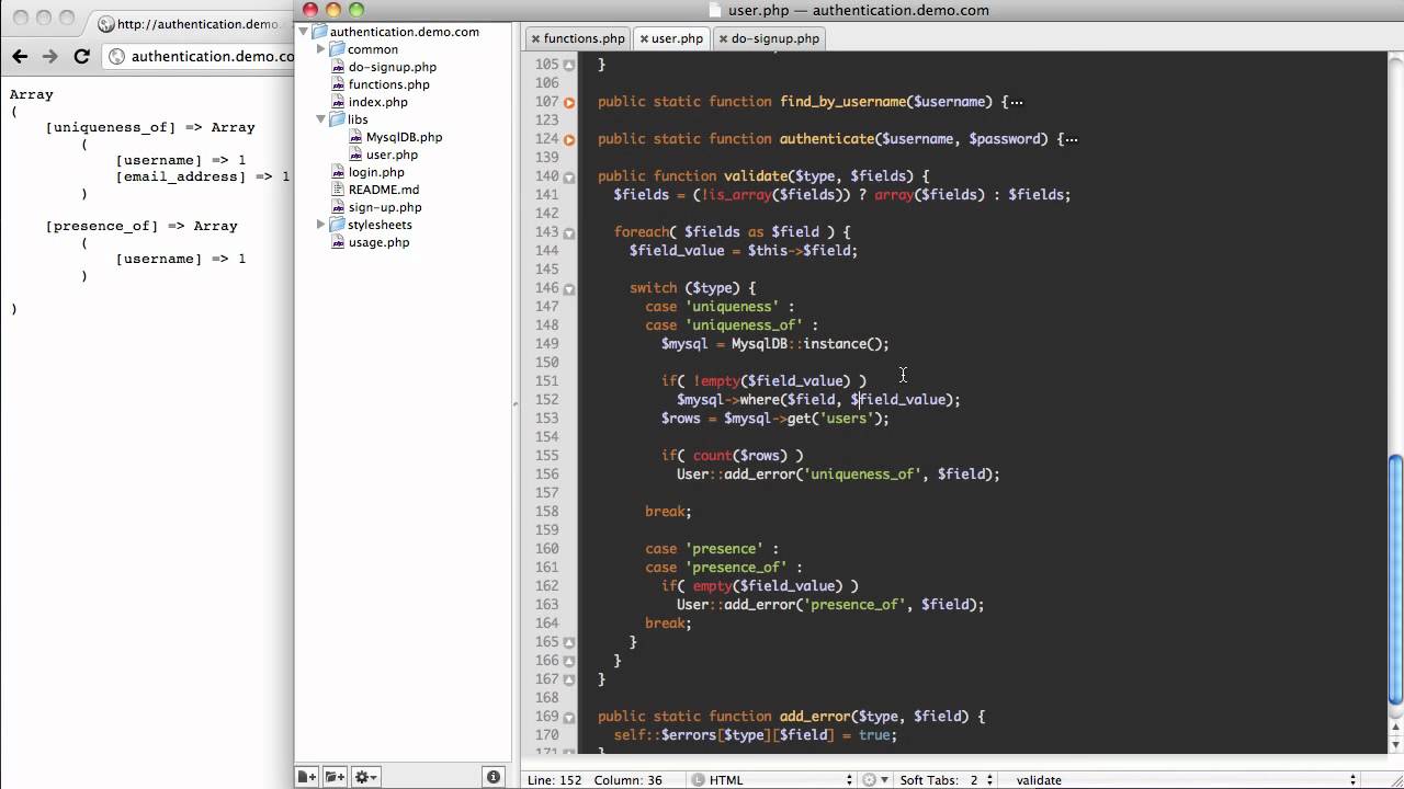 User Authentication in PHP (part 6)