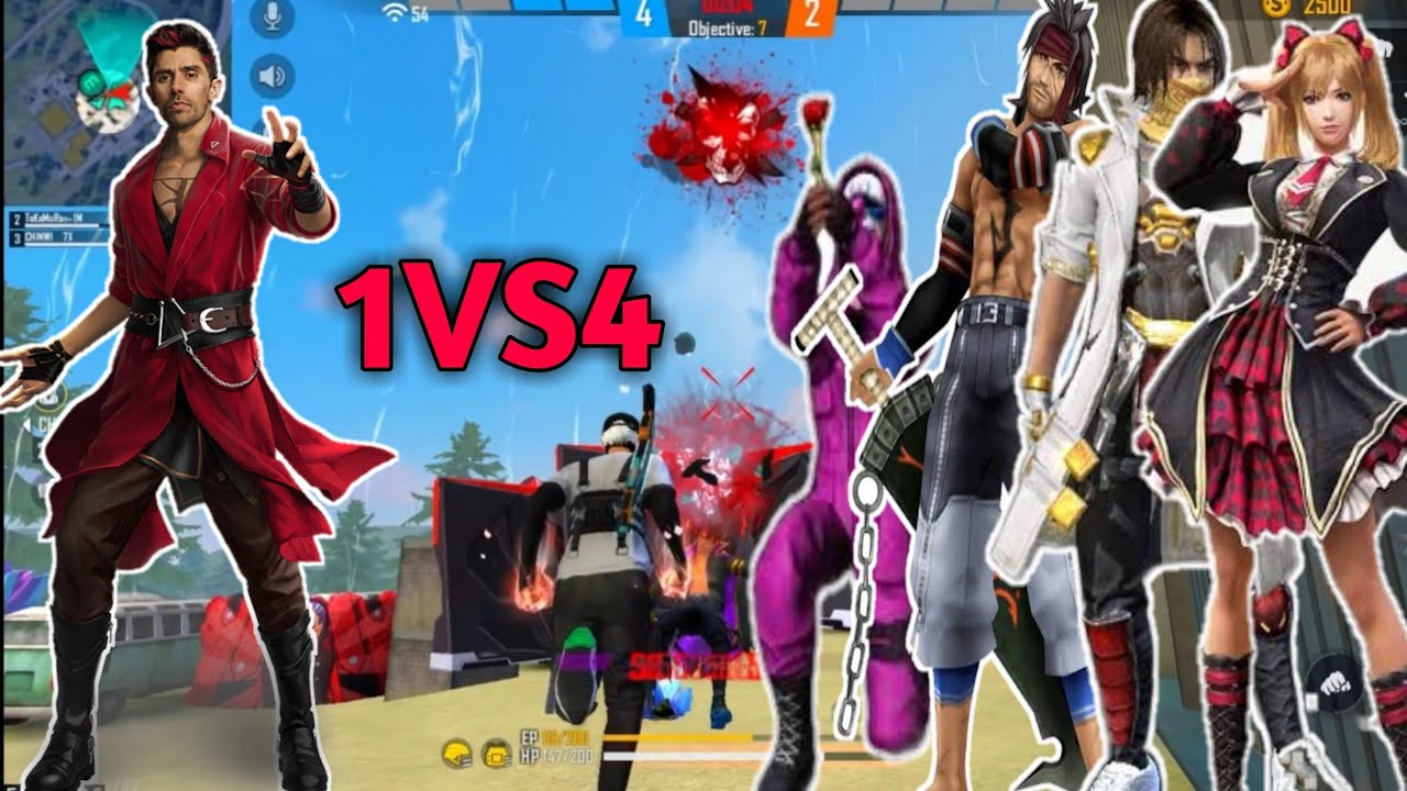 CUSTOM BEST 1 VS 4 BEST MATCH GAMEPLAY .2021