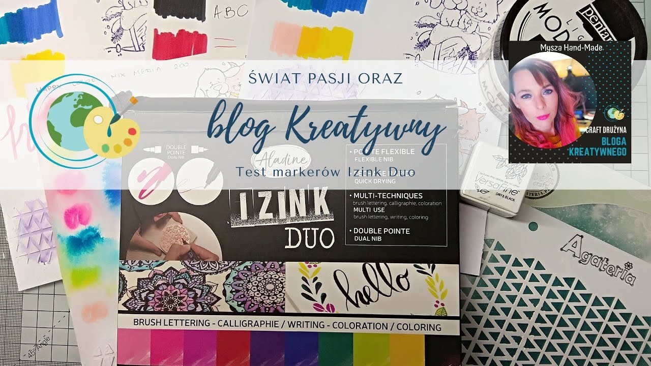 Test markerów Aladine IzInk DUO