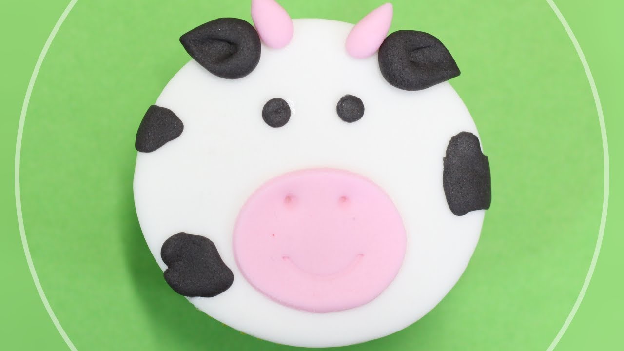 Topo de cupcake de vaquinha