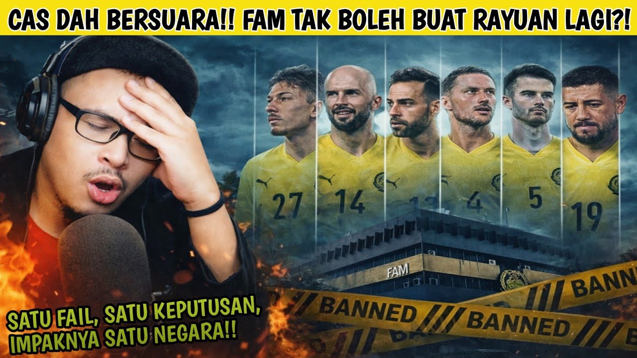 KEPUTUSAN MUKTAMAD CAS‼️ FAM SAH MENIPU DALAM MENDAPATKAN PEMAIN WARISAN⁉️ BIAR BETUL BOSKUH⁉️😱