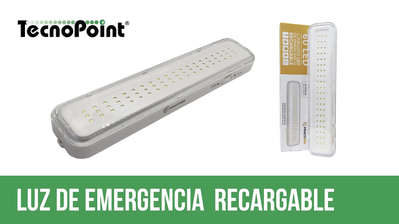 LUZ DE EMERGENCIA AUTONOM&Iacute;A 10 HORAS DE 60 LEDS