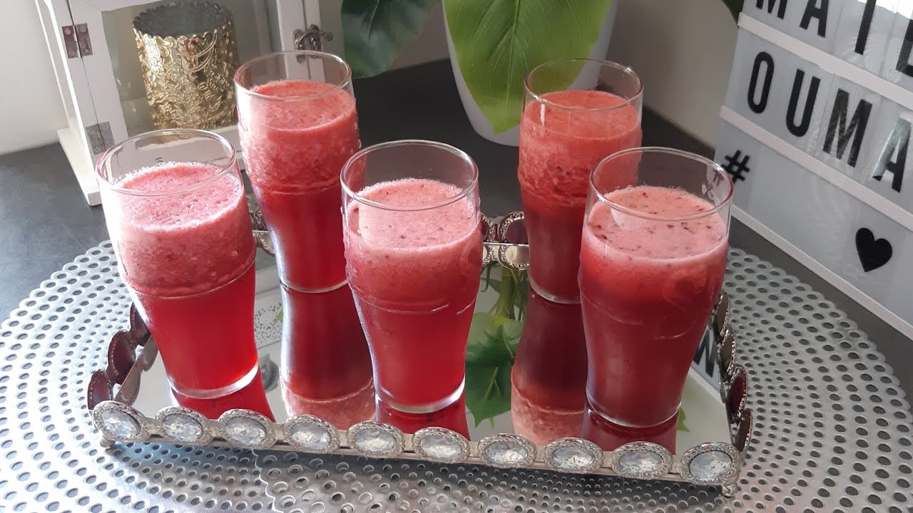jus de prunes maisonعصير البرقوق الطري سريع جدا وشهي