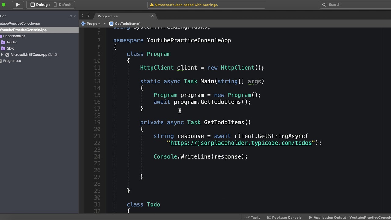 C# Tutorial: JSON Parsing