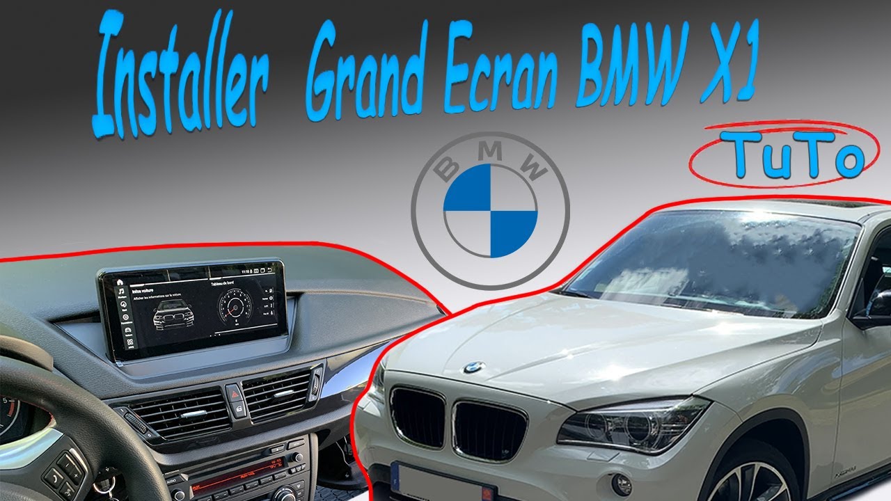 Installation GPS grand écran BMW X1
