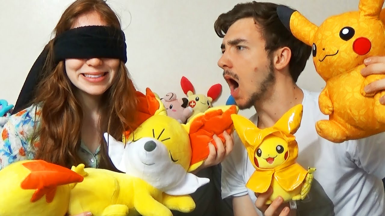 POKEMON CHALLENGE À L'AVEUGLE #2 Devine ma peluche ! MISSJIRACHI VS DAVID LAFARGE