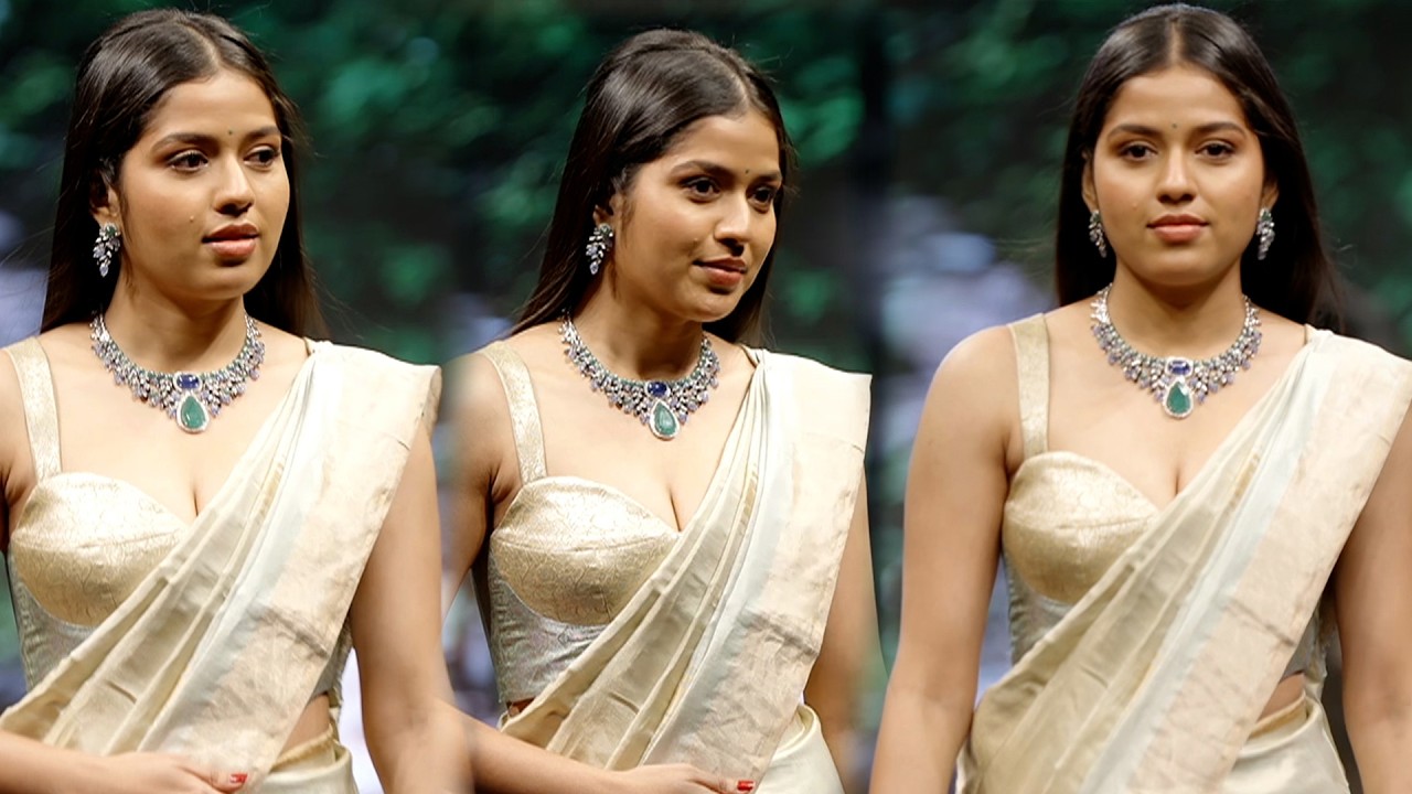 Actress Tejaswi Rao Ramp Walk Visuals at Teach For Change Annual Fundraiser 2026 | Manchu Lakshmi