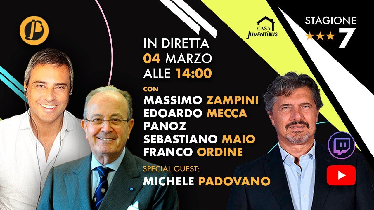 MICHELE PADOVANO e FRANCO ORDINE a CASA JUVENTIBUS con ZAMPINI & CO