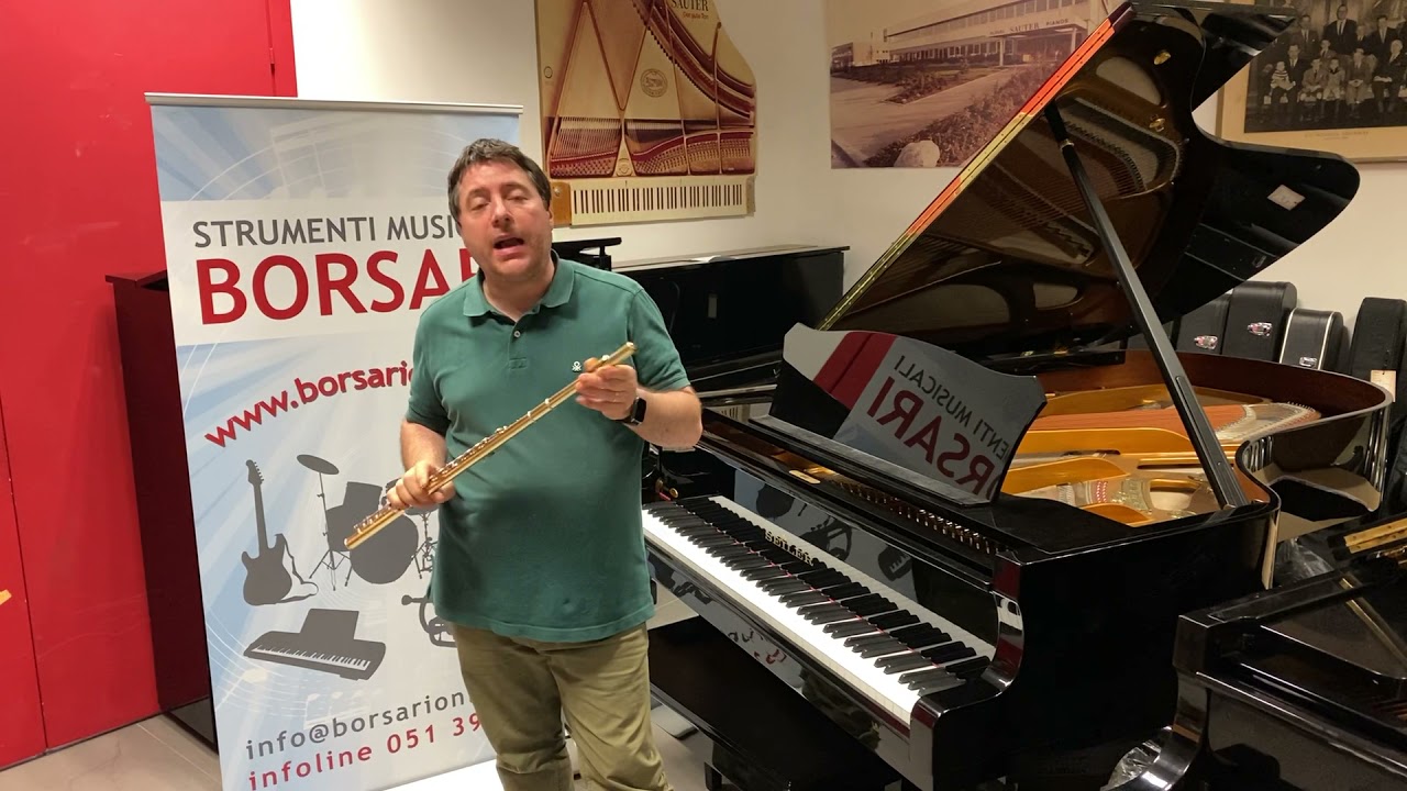 FLAUTO TRAVERSO Pearl con fusto in oro 14K d'OCCASIONE che ABBIAMO PROVATO per voi