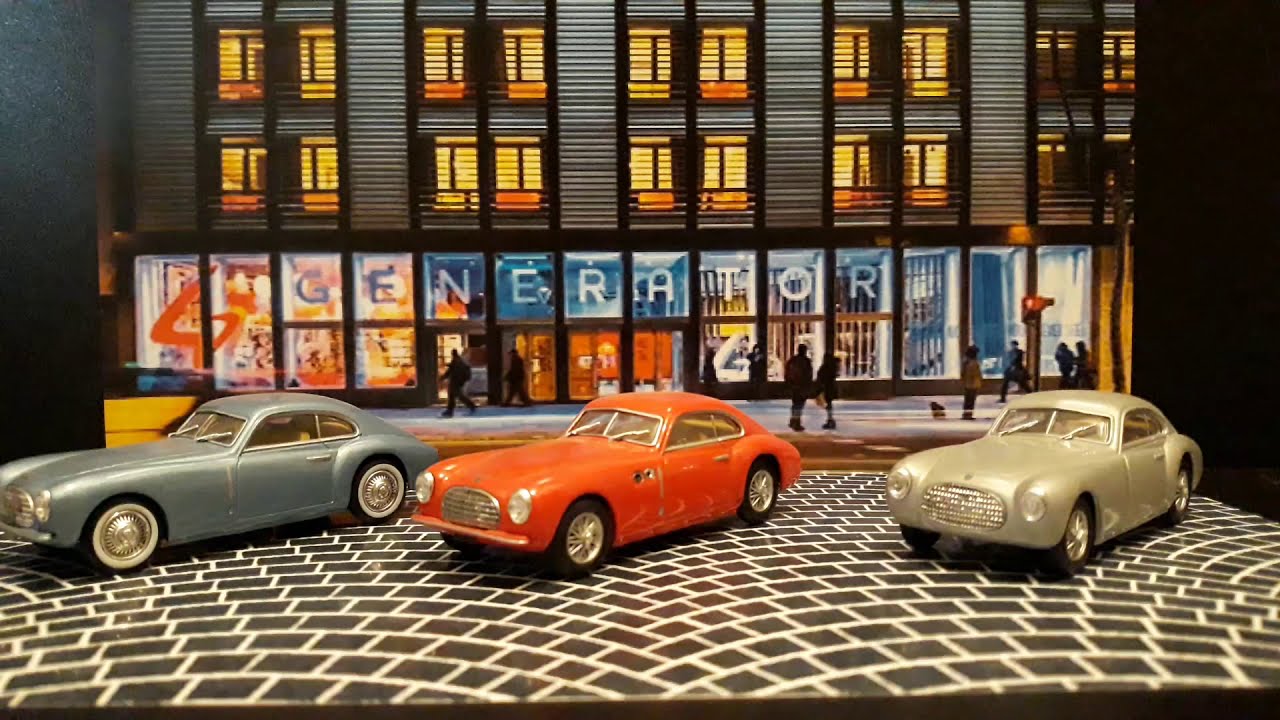 1:43 collection car DIORAMA CISITALIA 202 CS COUPE SPORT 1950 museum