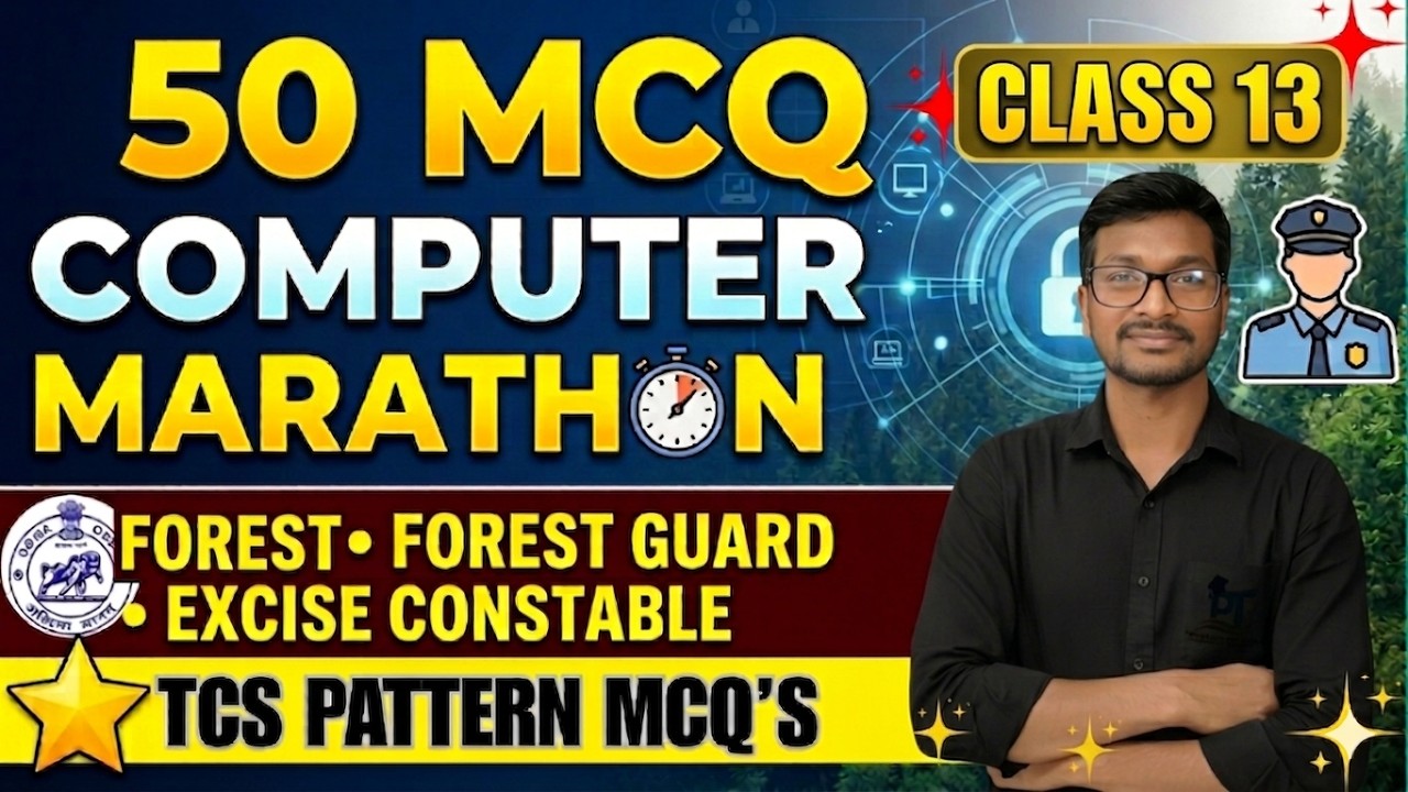 COMPUTER MARATHON: Forester, Forest Guard & Excise Constable-13 | All Concepts in ONE CLASS 2026