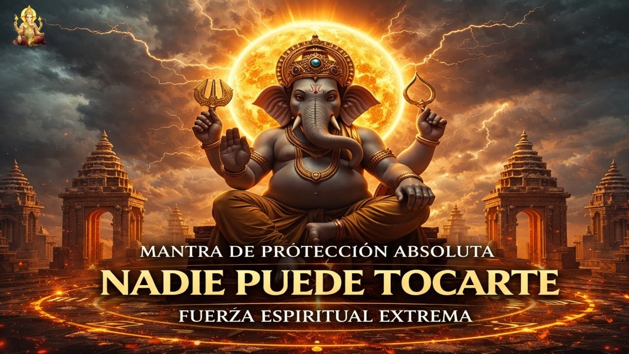 NADIE PUEDE TOCARTE ⚡ MANTRA DE PROTECCIÓN ABSOLUTA | GANESHA ACTÚA AHORA
