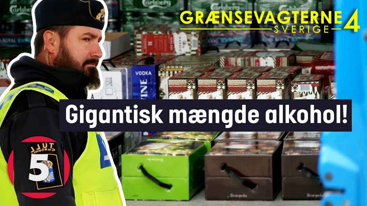 Bil fuld af alkohol vækker mistanke | Grænsevagterne - Sverige | Kanal 5 Danmark