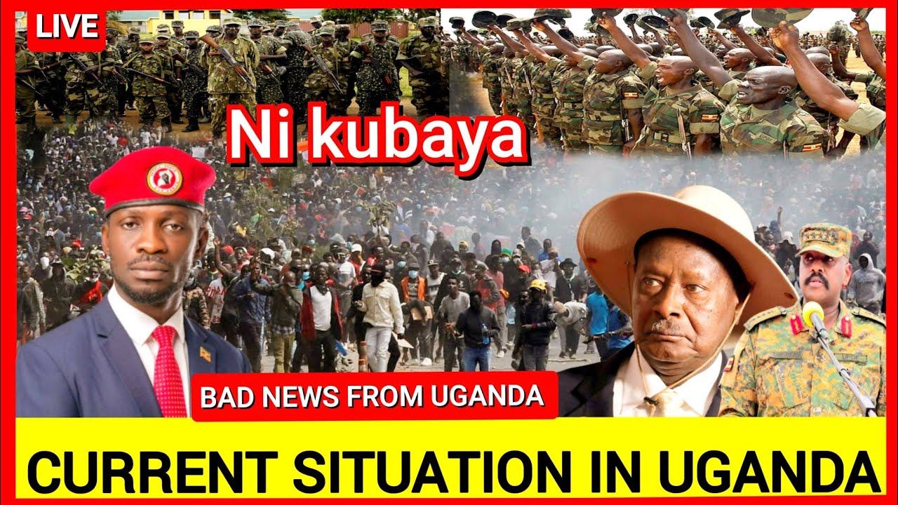 happening now! Current situation in Uganda as Angry Bobi wine supporters rejects election results