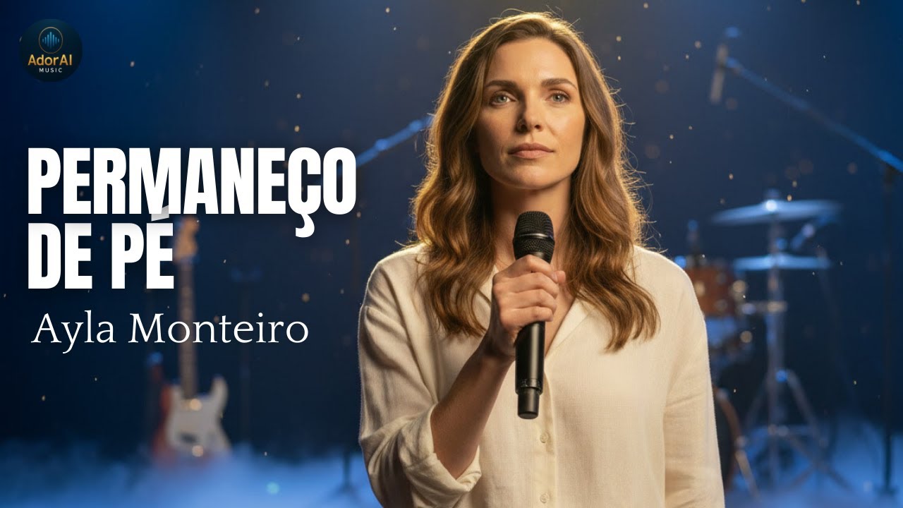 PERMANEÇO DE PÉ — Ayla Monteiro  Louvor Profundo e Cinematográfico  AdorAi Music