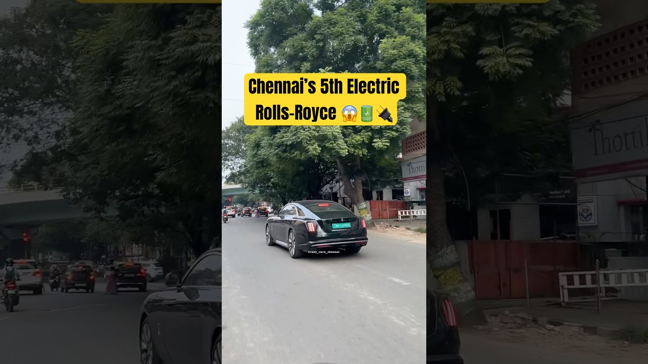 Chennai&rsquo;s 5th Electric Rolls-Royce 🔋🤯🔌#rollsroyce #electric #ev #luxurycars #chennai #shorts