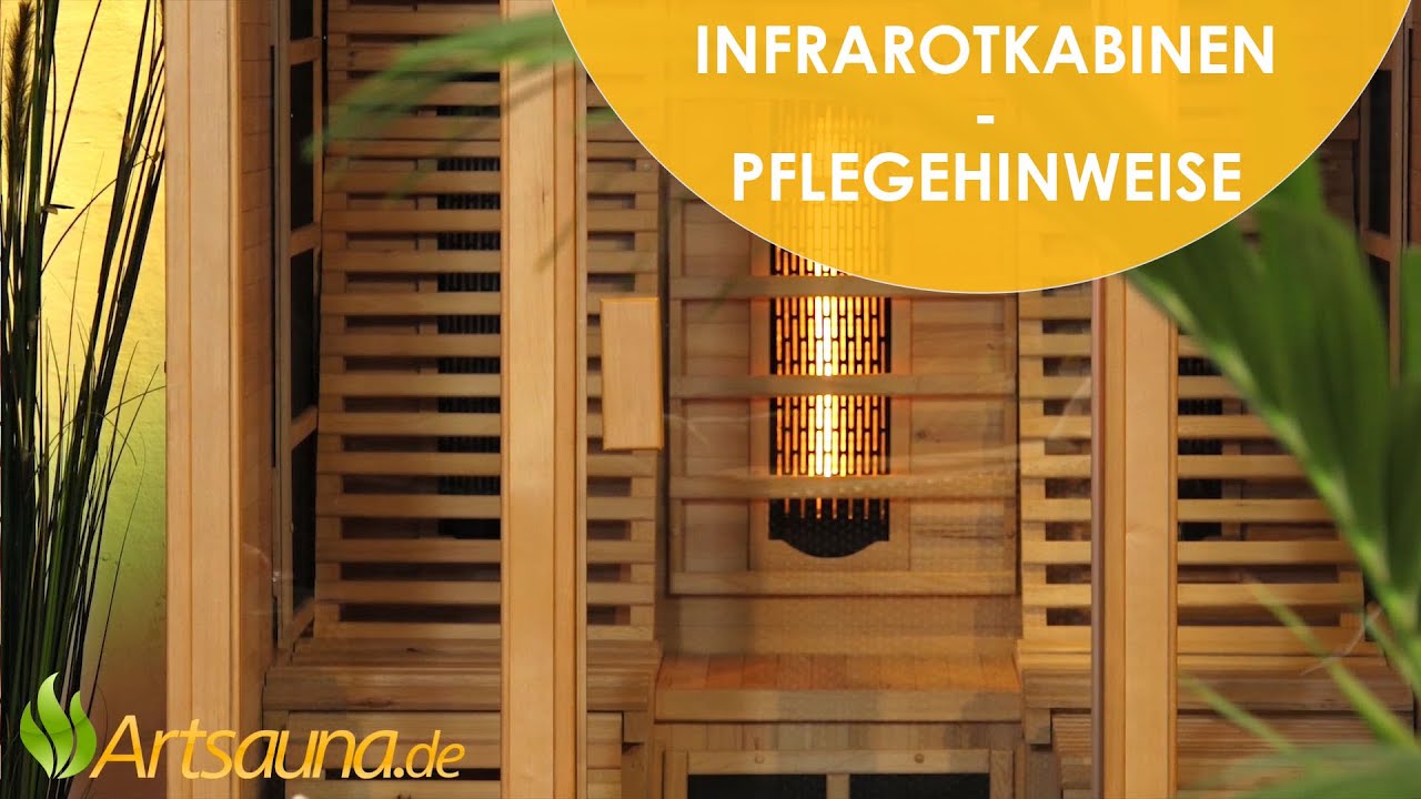 Infrarotkabinen – Hinweise für die richtige Pflege [Informationsvideo] | Artsauna ☀