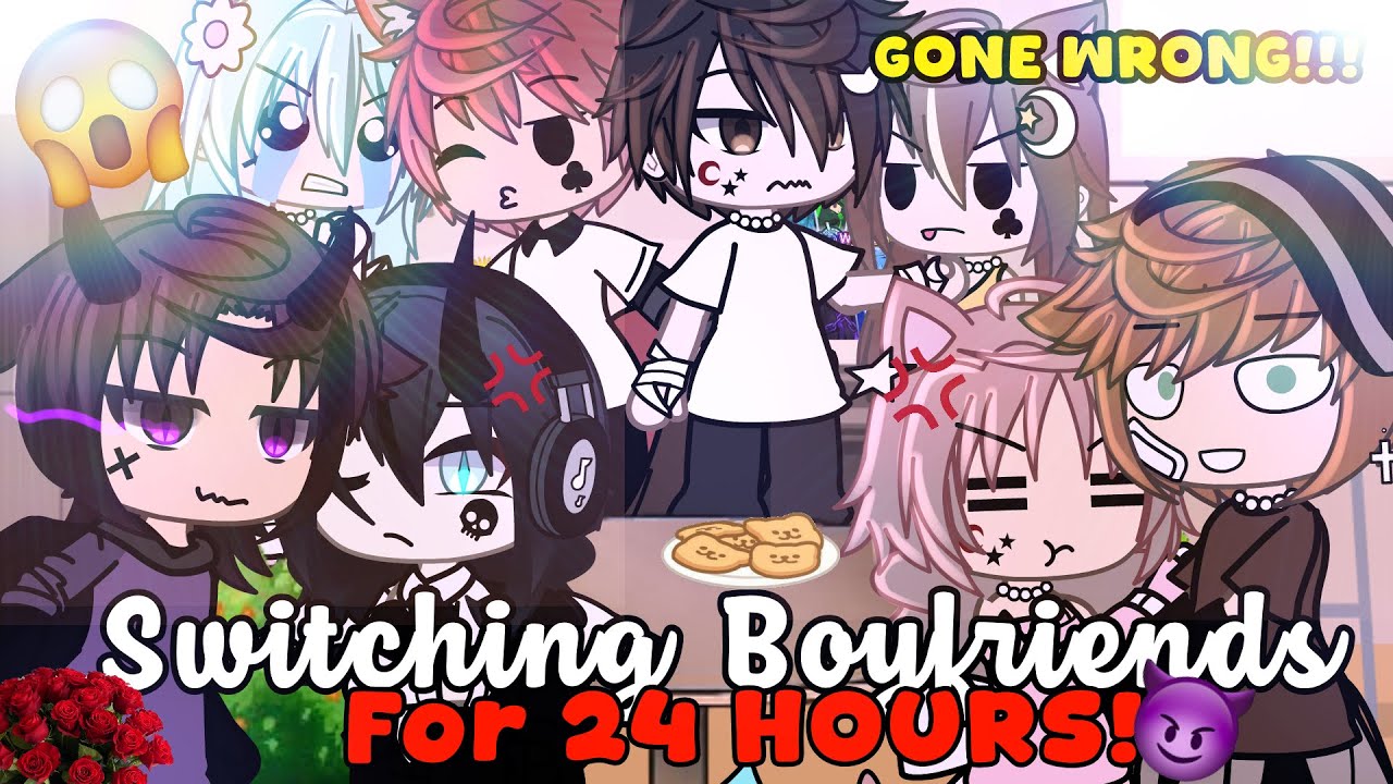 Switching Boyfriends for 24 Hours Gacha Life