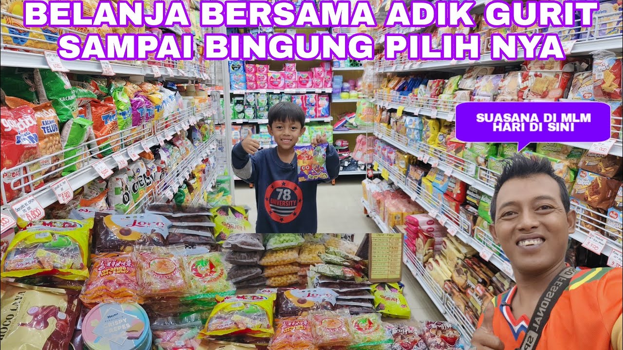 SUASANA MALAM DI SEKITAR KU KESERUAN BELANJA BERSAMA ADIK GURIT