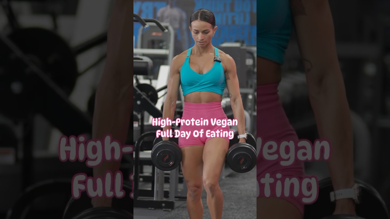What I eat in a day as a vegan bodybuilder🌱💪🏽 #veganbodybuilding #veganfitness
