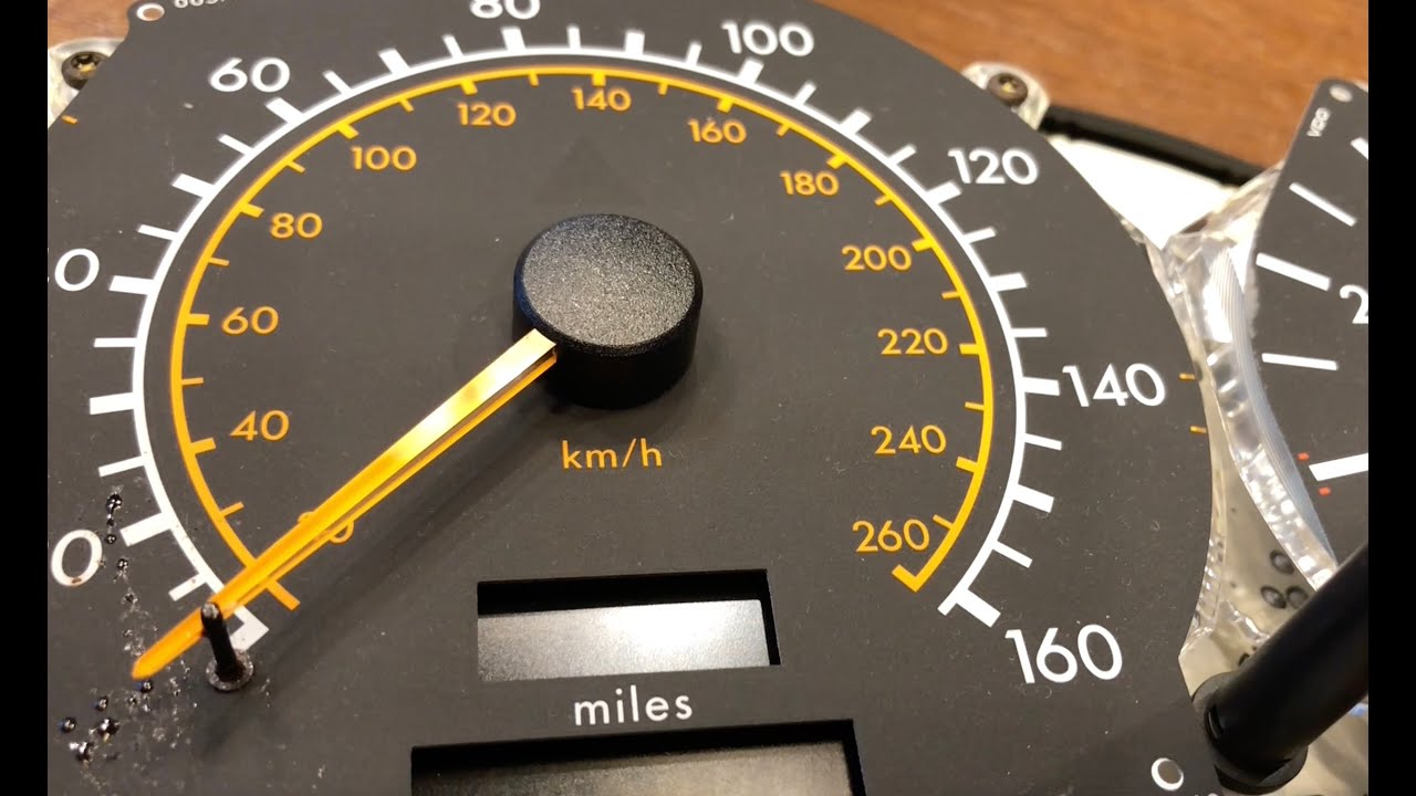 Fixing Sticky Speedometer, Fuel and Water Temperature Instrument Cluster Gauges 1994 Mercedes C280
