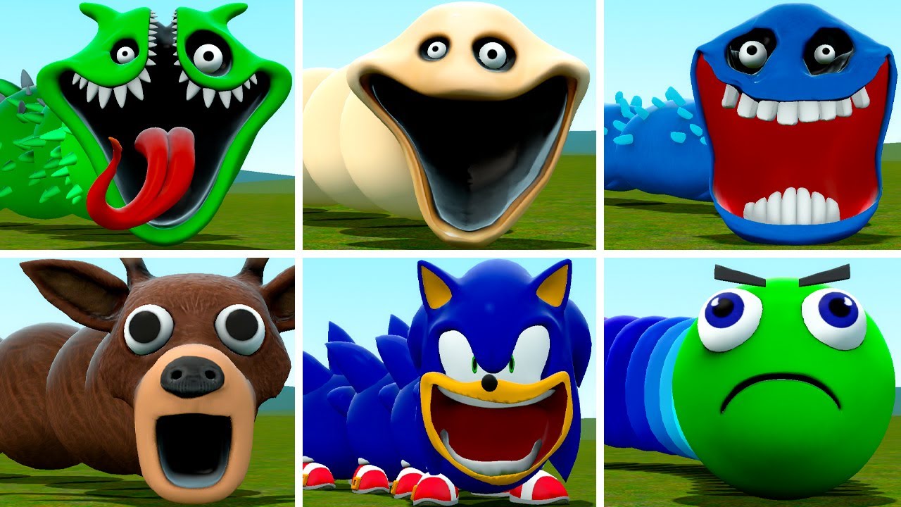 I FOUND ROBLOX HUNGRY WORM FAMILY! WHO IS STRONGER?! — Garry’s Mod!