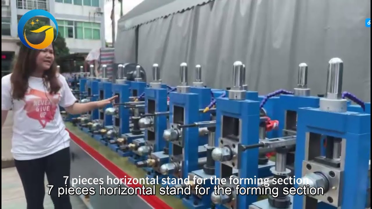 ERW tube mill | pipe making machine | pipe production line introduce video