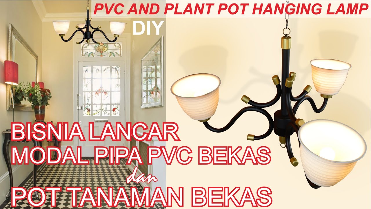 DIY - How To Make Hanging Decorative Lights From Used PVC Pipes For Home Decoration