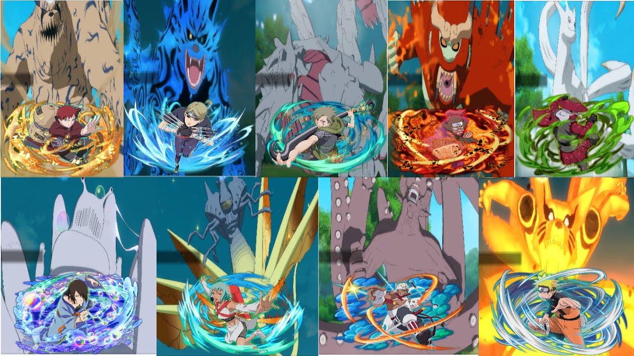 All jinnchuriki compelite moveset naruto x boruto ultimate ninja storm connections