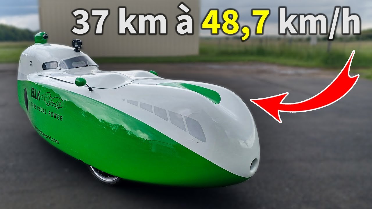 Vélotaf à haute vitesse en VÉLOMOBILE Bülk (100% musculaire) - Passion-Vélomobile